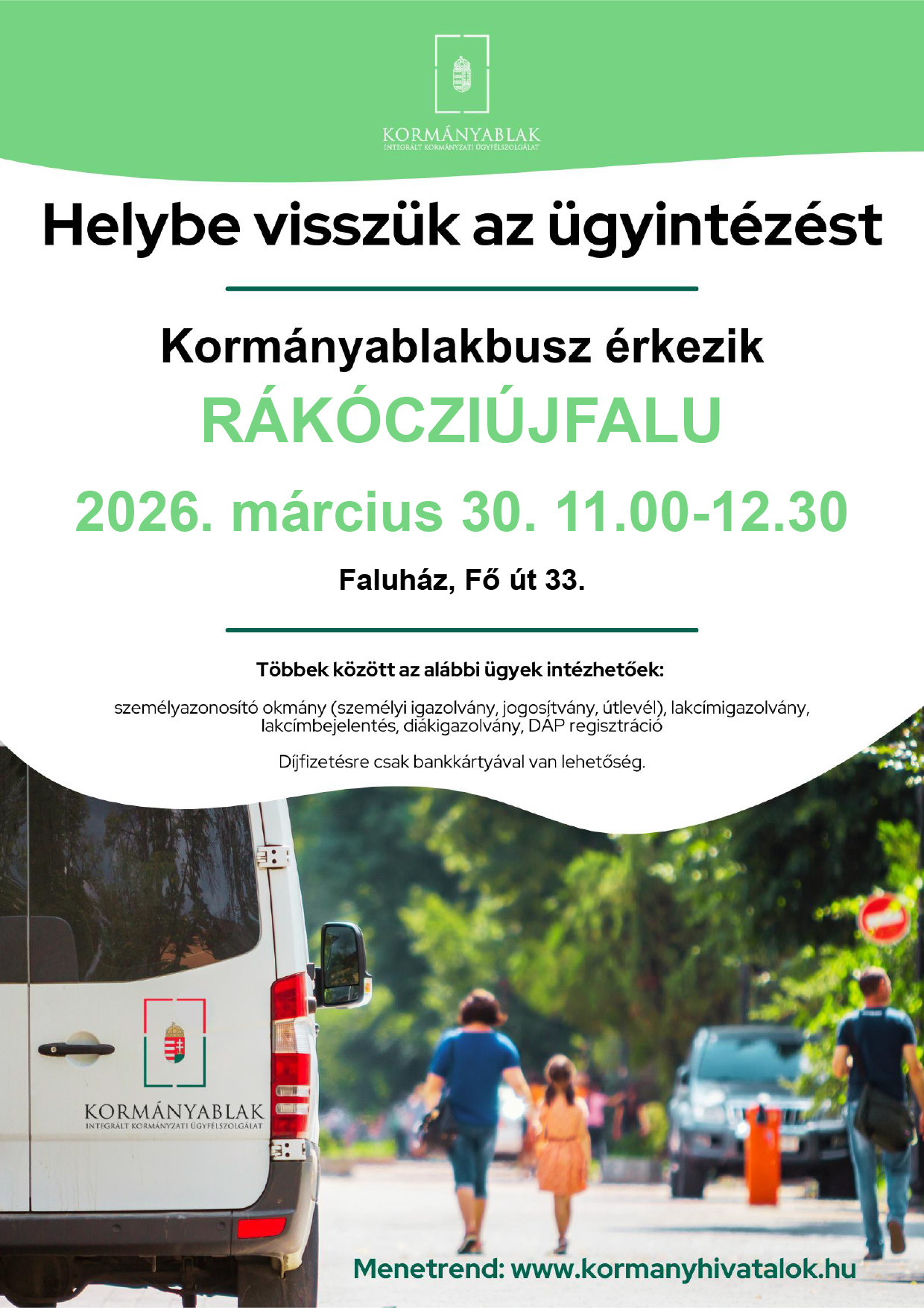 BUSZ PLAKÁT 03.30. Rákócziújfalu